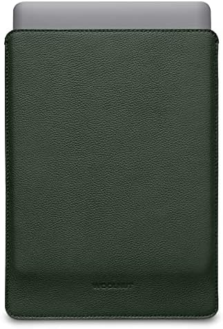 Woolnut Leather & Wool Sleeve Case Cover, for MacBook Pro 13 & Air 13/13.6 inch (New model) - Cognac Brown