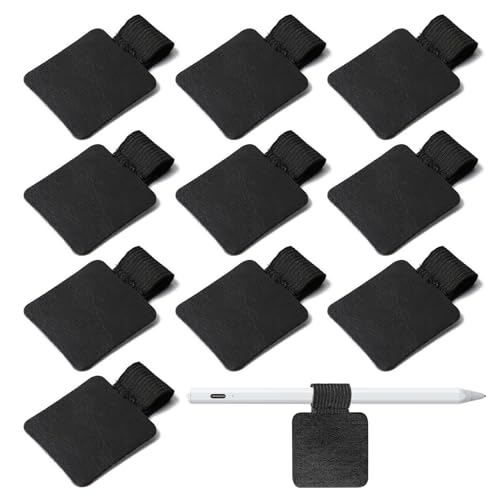 WANTUSHUI 10 Stück Leuchtturm Stiftschlaufe Selbstklebend Stifthalter Notizbuch für Buch Stifthalter Selbstklebend Stiftschlaufen-Halter Stiftehalter Notizbuch Leuchtturm Pen Loop