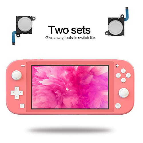 Joy-con Joystick Replacement,Original Replacement Joystick Compatible with Nintendo Switch Joy-con and Switch Lite Repair Tool Kit- 2 Pack (White) - Thumbnail 2