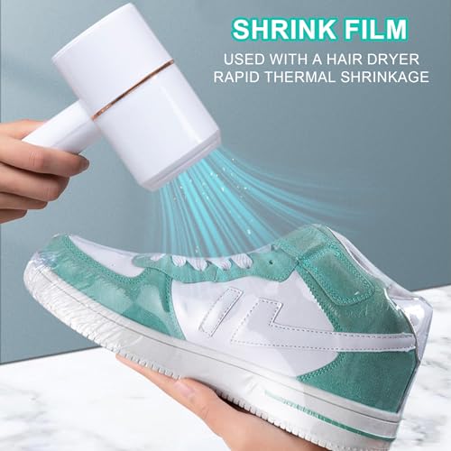 Orssmigs 100 Stück Transparent Schrumpffolie Beutel 28 x 40cm PVC Heat Shrink Wrap Film Schrumpfen Taschen für Seifen Badebomben Badekugeln Verpackung DIY-Handwerk