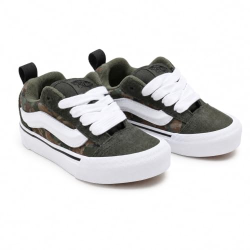 Image of Vans Kids' Knu Skool Shoe - '90s Retro Puffy Fashion Sneakers for Boys & Girls