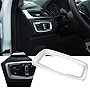 for BMW X1 F48 2016-2018, X2 F47 2018 Car Accessories Interior Decorative ABS Matte Chrome Head Light Headlight Switch Button Cover Trim