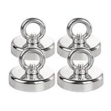 Calamita Potente Magneti da Pesca 32mm Neodimio Potenti Pesca Magnetica,Magneti Forti Calamita Potentissime Perfetta per Industria 4 Pezzi