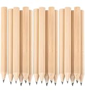 Toddmomy 50pcs Golf Pencils, Natural Wooden Half Pencils Mini Pencils Short Small Pencils for Kid...