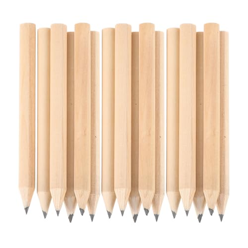 Toddmomy Natural Wooden Half Pencils
