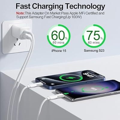 4Pack Upgraded Lightning to USB C Adapter for iPhone 17/16/15 Series,iPad Pro,Charging & Data Sync ONLY,Type C Charger Connector,for iPhone 17/16 Charger,17/16 Accessroies,Not for Audio