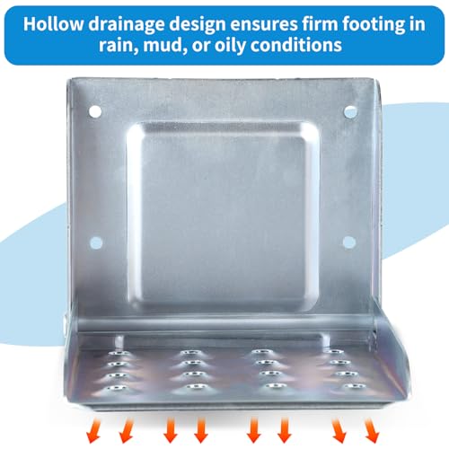 SWAWIS 2 Stück Klapptritt bis 150 KG LKW Trittstufe Klappbar Klapptritt Verzinktes Stahlblech Trittstufe für Zubehör Van Wohnwagen Wohnmobile Anhänger Steighilfe Aufstiegshilfe