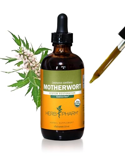 Herb Pharm Certified Organic Motherwort Liquid Extract for Endocr...