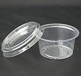 Adecuado para todos los alimentos deliciosos: esta olla Deli de 118 ml es perfecta para todos los tipos de alimentos servidos en pequeñas cantidades. Pequeñas macetas de postre – respetuosas con el medio ambiente – Este recipiente es un plástico reciclable, por lo que 100% respetuoso con el medio ambiente – apto para todos los alimentos deliciosos