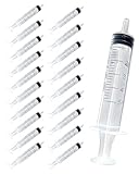 HUVZOR 20 Stück 5ml Einwegspritzen, Futterspritze Haustiere, Öle Flüssigkeiten – Vielseitige Plastikspritze präzisen Fütterung und Application, Motoröl und Bremsflüssigkeit, Nicht-medizinisch