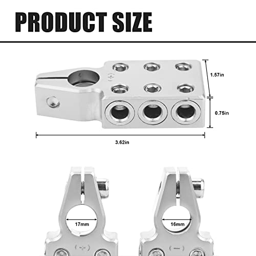 Battery Terminal Connectors,6x1/0 Gauge AWG Lead-Acid Battery Terminals by VASTAUTO - Used condition - Image 2