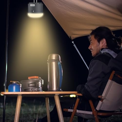 Lampe de tente ventilateur camping nomade et lanterne LED rechargeable - 3