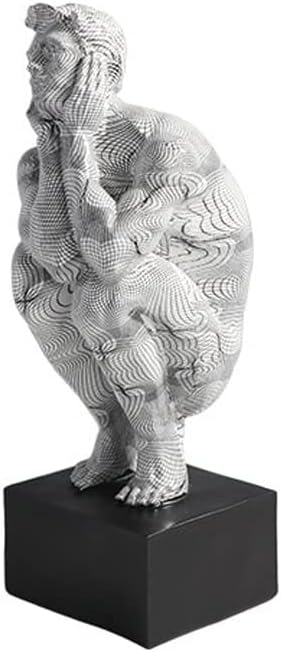 Decoración de mesa auxiliar, centro de mesa, estilo simple, moderno, abstracto, figura de pensador, decoración de oficina, hotel, sala de estar,