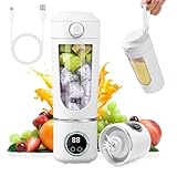 Umllpet Tragbarer Mixer, USB Wiederaufladbarer Mixer für Smoothie und Shakes, Mini-Standmixer,...