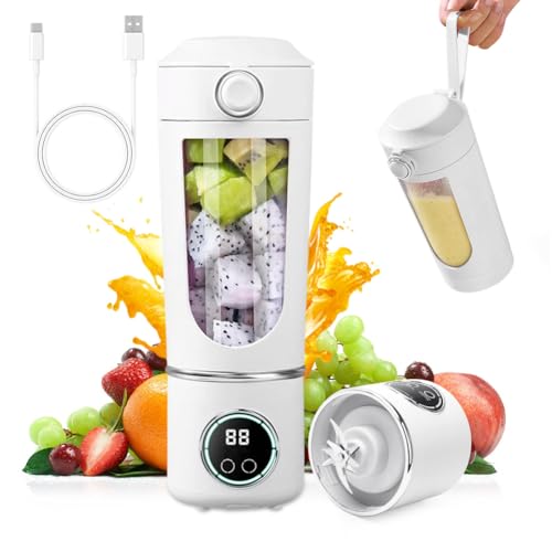 Umllpet Mixeur portable / Blender / Smoothie Maker - Rechargeable par USB - Pour smoothie et shakes - Mini blender - Petit extracteur de jus de 700 ml - Mini...