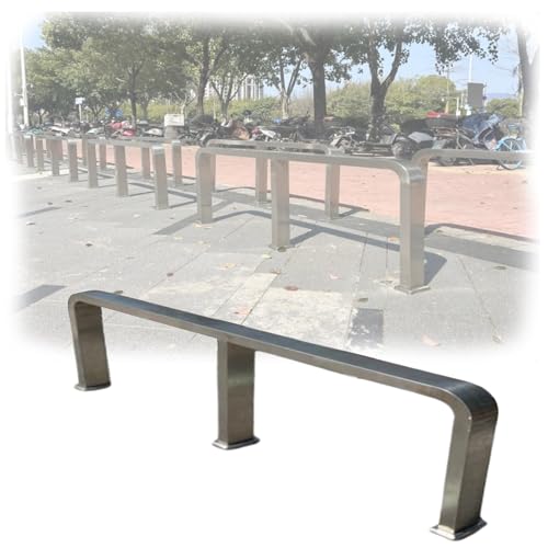 Stainless Steel Driveway Blocker - Durable Car Stopper Guardrail, M-Shaped
