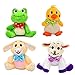 JOYIN 7 PCS Basket for Easter Stuffed Plush Playset for Baby Kids Party Favor, Easter Eggs Hunt, Basket Stuffers Fillers, Party Supplies Decorations