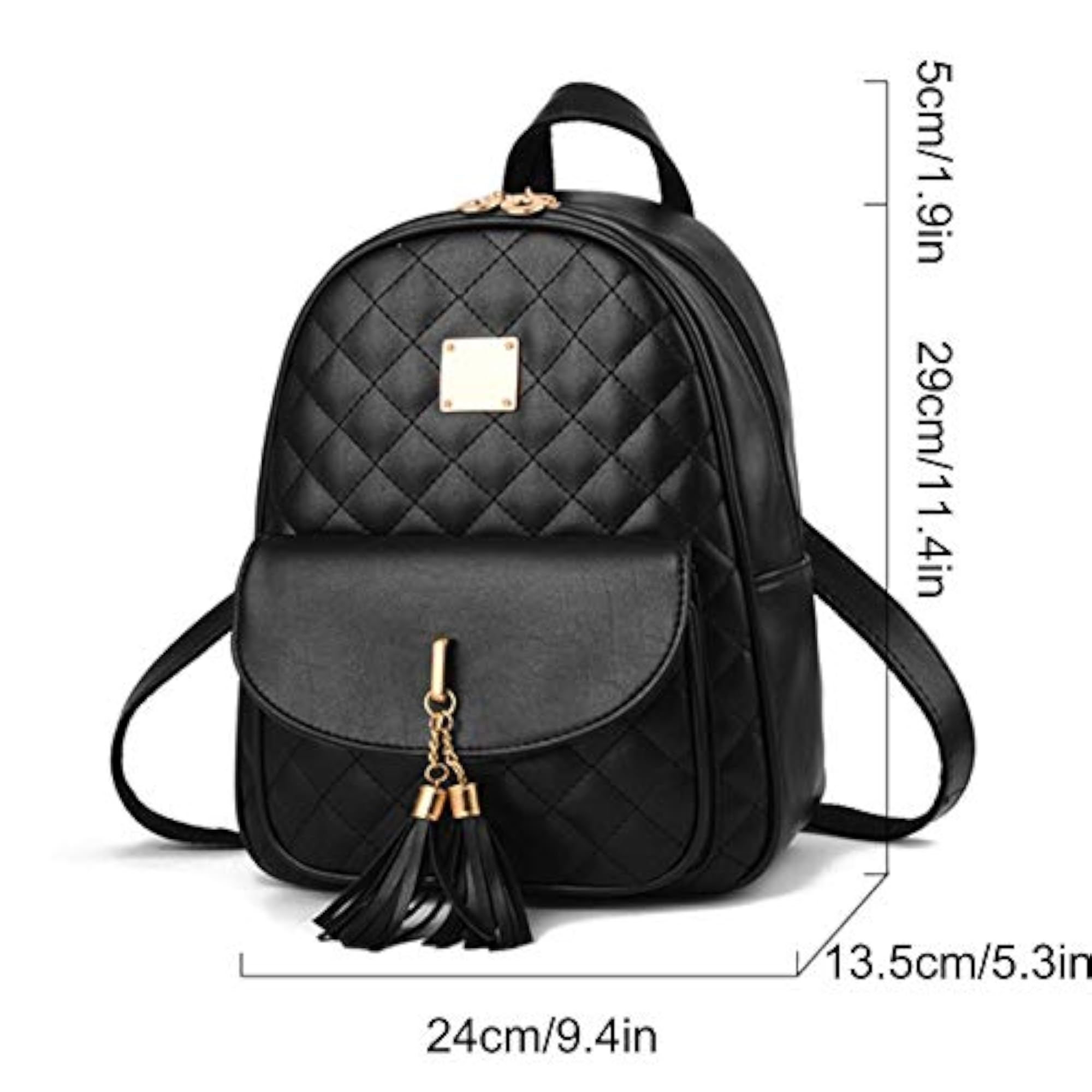 Cute Faux Leather Mini Backpack for Women, Fashion Bowknot Daypack