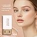 FYEBOO 2025 New Beauty Balm Serum Boosted Skin Tint, Solid Tinted Serum Contour Stick, Hydrating Tinted Moisturizer Foundation Stick, Radiant Dewy Natural Finish Facial Color Correct (# 04)