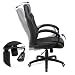 SONGMICS Racing Silla de Escritorio de Oficina Ergonómica Regulable con Ruedas, OBG56B,...