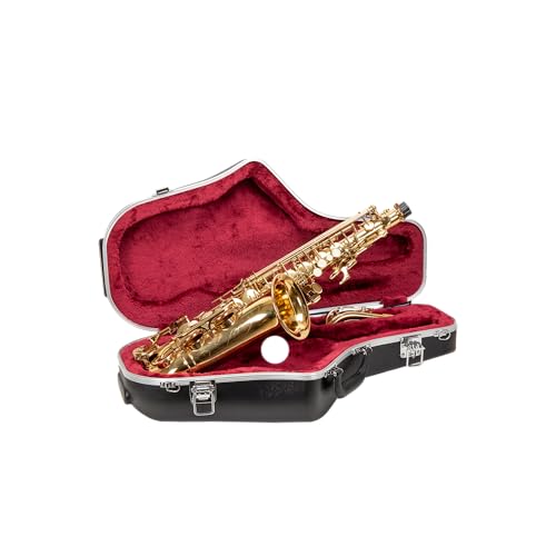 Crossrock Alto Saxophone Case ? ֊ŝubN_Ch̎AfB[vbhxxbgCeAAANZT[|PbgAZLeBbN&O\ȃXgbv(CRA865ASBK)