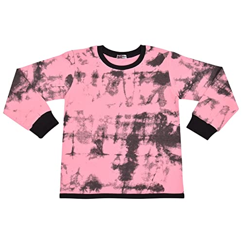 Pyjama tie dye rose bébé idéal pour les soirées cocooning en famille