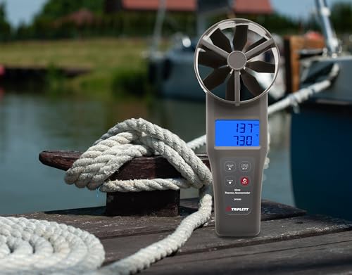 Image of Triplett CFM400 4 inch Large Vane CFM /CMM Thermo-Anemometer - Air Flow, Velocity, and Temperature