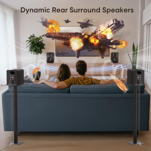 Image of Saiyin Indoor Wall Mount Passive Speakers with 3 inch Drivers, 6 Ω