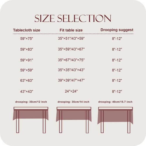 patdrea Vintage White Lace Tablecloth,Design Embroidered Cotton Ruffle Table Cloth for Rectangle Table,Elegant Rustic Fabric Decorations for Wedding Party Thanksgiving Christmas 55"*71" by patdrea - Image 5