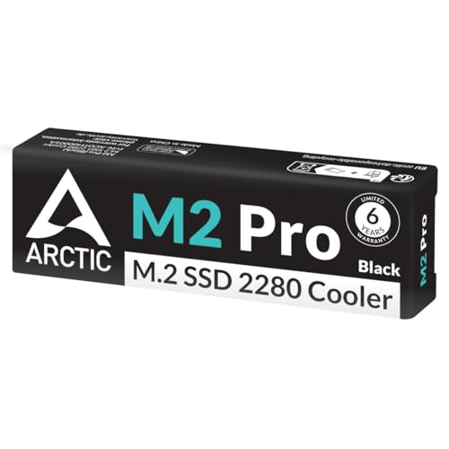 ARCTIC M2 Pro - Heatsink cooler for M.2 2280 SSD, with ARCTIC TP-3 thermal pads, compatible with PC & PS5, for dual and single-sided SSDs - Black - Image 5