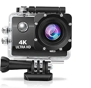Drumstone Wi-Fi Waterproof Sports 4K Action Camera - Ultra Hd 1080p, 16Mp,2 Inch LCD Display(1 Year Warranty)