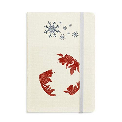 Carnet de notes cyprinoïde rouge pour planifier vos soirées d'hiver au coin du feu