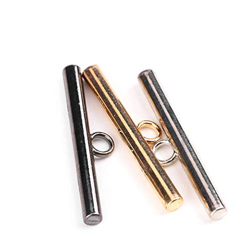 EXCEART 50 Pcs T Bar Alternar Fecho Artesanato Artesanato Jóias Fechos para Pulseira Fazendo Fecho A