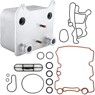 BOXI Engine Oil Cooler Kit Compatible with 03-07 Ford F-250/F-350/F-450/F-550 Super Duty, 03-05 Excursion, 04-05 E-350 Club Wagon,04-10 E-350 E-450 Super Duty Powerstroke Diesel 6.0L 3C3Z-6A642-CA