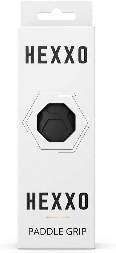 HEXXO Paddle Grip for Pickleball, Synthetic Rubber, Honeycomb Texture, Anti-Sweat, Reduces Vibration, White