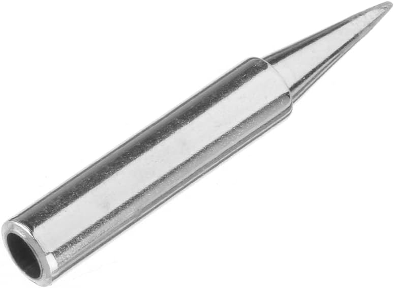 Fielect 10pcs Soldering Iron Tips Replacement Pure Copper Solder Tip Welding Equipment for Soldering Silver 900M-T-0.8D Flat