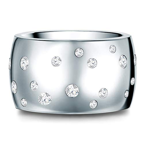 Stella Copenhagen Damen Ring Edelstahl verziert mit Kristallen von Swarovski® weiß Cover
