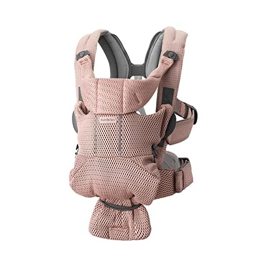 BabyBjörn Baby Carrier Free, 3D Mesh, Dusty Pink