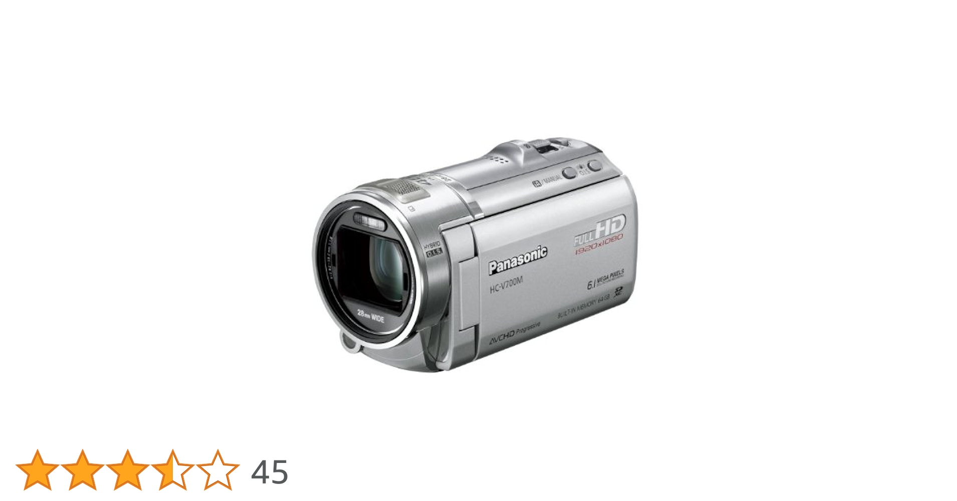 【通電確認済】Panasonic パナソニック HC-V700M　ビデオカメラ Amazon.co.jp: パナソニック デジタルハイビジョンビデオカメラ