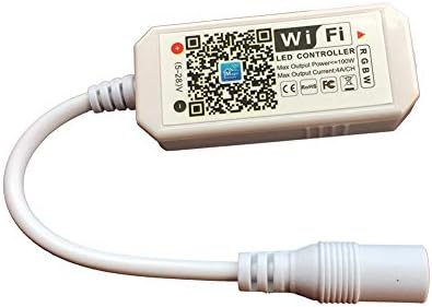 LGIDTECH 5 Pin RGBW LED Strip Light WiFi Wireless Controller Smartphone APP Controlled,Connector is Sequenced with +,R,G,B,W,Compatible with Amazon Alexa,Google Home Assistant Voice Control System