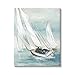 Stupell Industries Sailboat Watercraft Sailing Water Splashing Ocean Waves,Design by Nan