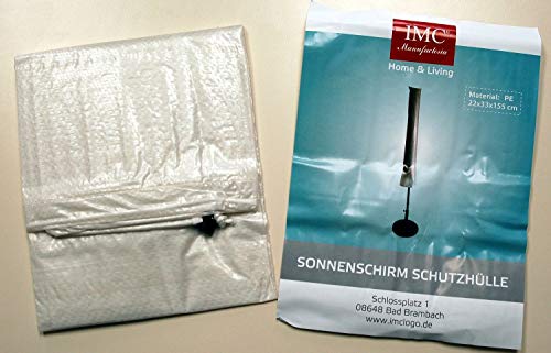 IMC Networks Funda para sombrilla hasta 3 m diámetro  PE/Polietileno  con cordón  Blanco