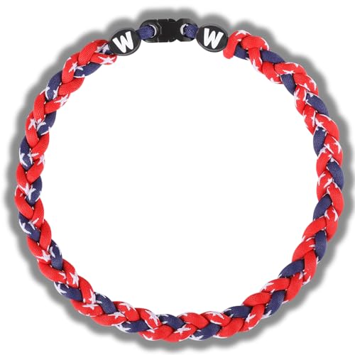 Willtok 18inch HIGH-END Baseball Necklaces Muti-Color for Pick, Lab Tested, Gifts for Baseball Funs, 2025 New w/Tornado Fashion 3D Braided Design