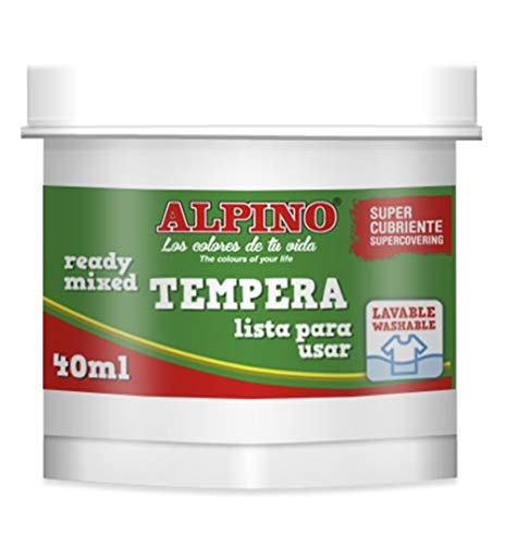 Dm01020001-1 Bote Tempera Blanco 40 Ml, Alpino