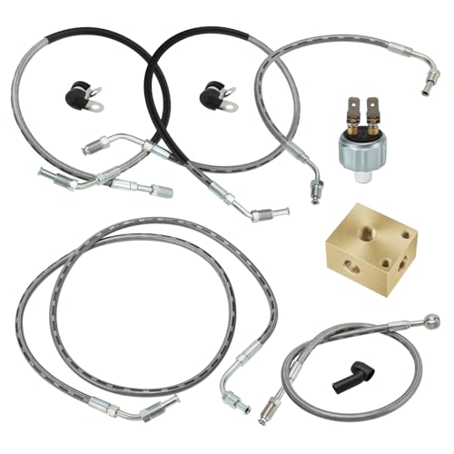 M MATI 1930753 1930752 All Brake Lines Kit for Polaris Sportsman 500 335 Xplorer 500 Worker 500 335 Diesel 455 1998 1999 2000 1930817 1910305 1930853 1930760 4110164 7052129 Brake Cross Fitting by M MATI - Used condition - US$70.68
