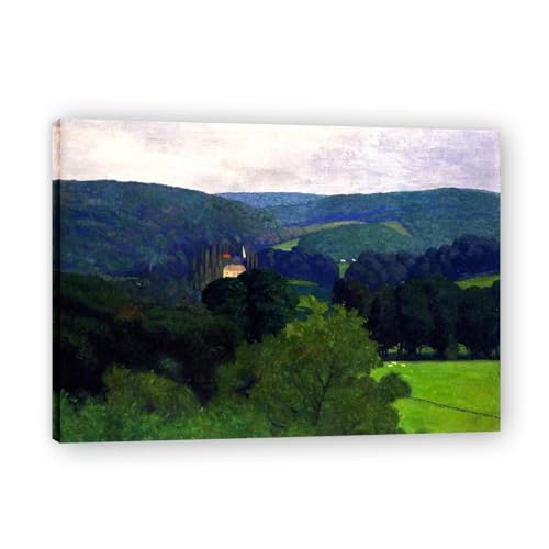 Photo sur toile Chateau de Barneville avec cadre intérieur tableau 30x42 cm