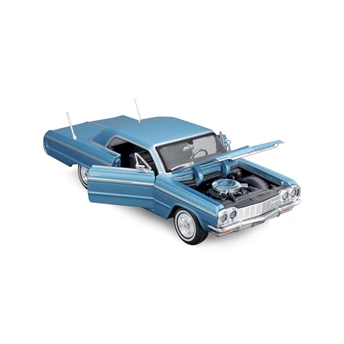 Maisto 1964 Chevrolet Impala SS Blue Metallic Special Edition miniatura 5