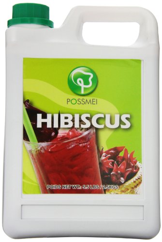 Possmei Flavored Syrup, Hibiscus, 5.5 Pound