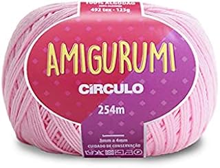 Amigurumi Yarn by Circulo – 100% Mercerized Brazilian Virgin Cotton (Pack of 1 Ball) – 4.4 oz, 278 yds – Sport (Quartz - 3077)