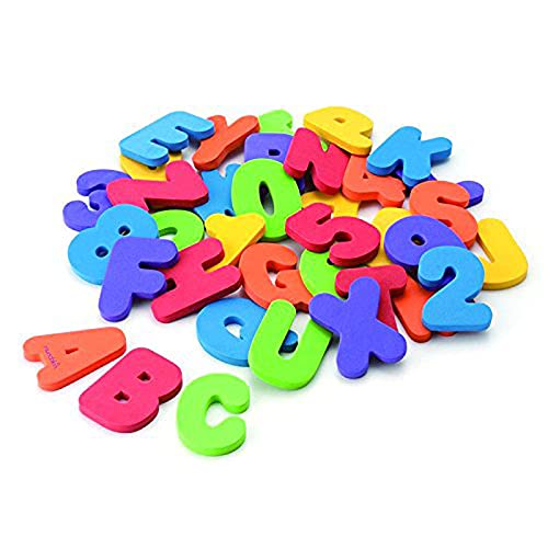 XIHUANNI Kids Bad Toys, Baby Educatieve Floating Foam Letters Num Set Pack, 36 stks Multi-color Numbers Leren Speelgoed… - Image 3